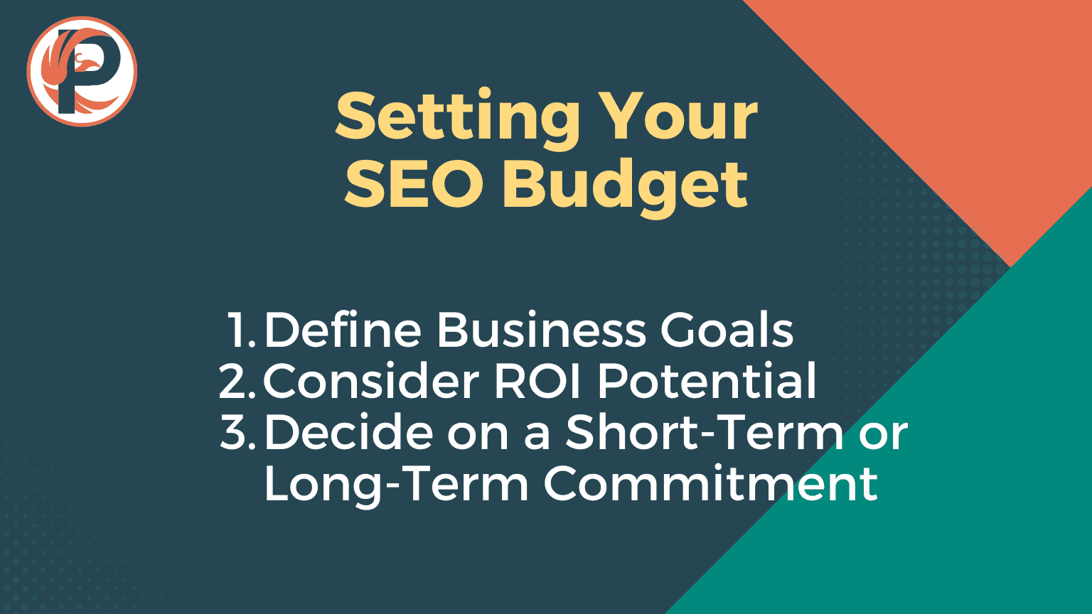 setting your seo budget graphic