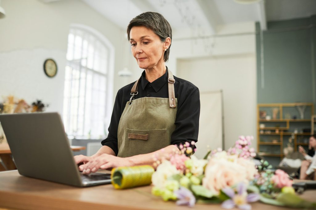 Mature Woman Managing Business